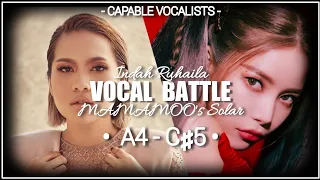 Solar MAMAMOO VS Indah Ruhaila Vocal Battle (A4 - C♯5) - Malaysian Vs South Korean Female Vocalists