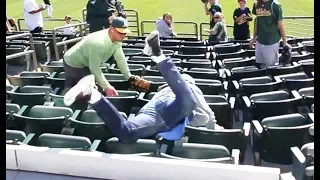 FACE-PLANTING at the Oakland Coliseum