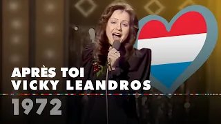 APRÈS TOI – VICKY LEANDROS (Luxembourg 1972 – Eurovision Song Contest HD)