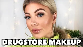 TESTING FULL FACE OF AFFORDABLE, DRUG STORE MAKEUP | FIRST IMPRESSIONS | AMY COOMBES