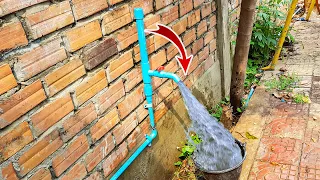 Amazing Idea to fix PVC pipe low pressure most people don't know #PVC #freeenergywaterpump