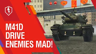 WoT Blitz. M41D: Drive enemies mad!