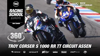 Troy Corser 🐊 S1000RR M 360° Onboard in TT Circuit Assen