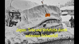 Japan:  Tote und Verletzte durch heftigen Schneefall