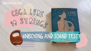 A Mini Harp - Cega Lyre 19 Strings Unboxing and Sound Test Video