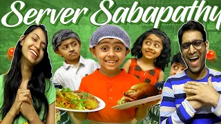 Server Sabapathy Reaction | Hotel Galatta | Tamil Comedy Video | Rithvik | Rithu Rocks Reaction