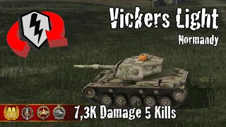 Vickers Light 105  |  7,3K Damage 5 Kills  |  WoT Blitz Replays
