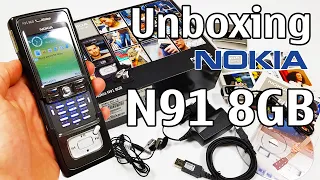 Nokia N91 8GB Black Unboxing 4K with all original accessories RM-43 review