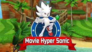 Sonic Dash - MOVIE HYPER SONIC from Sonic the Hedgehog Movie 2 Unlocked - All 60 Characters Unlocked