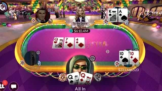 Zynga Poker - Watch how I got the players distracted Winning 480m