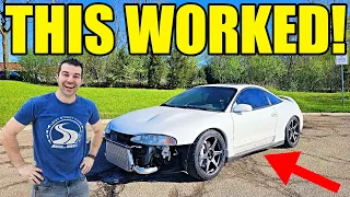 I Turned My Eclipse GSX Into A Mini Nissan GTR With Parts Off A Mustang & Cadillac! Budget GODZILLA!