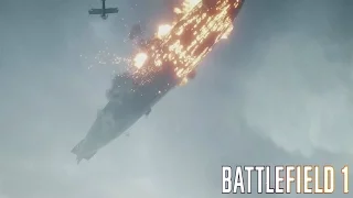 Battlefield1 - Zeppelin/Blimp/Airship falling down - ULTRA 1080p