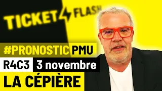 Pronostic PMU course Ticket Flash Turf - La Cépière (R4C3 du 3 novembre 2021)