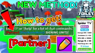 How to Get PARTNER in Toilet Tower Defense! (Roblox)