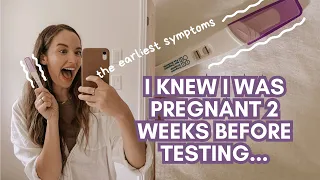 How I Knew I Was Pregnant Before A Positive Test | Early Symptoms 3 DAYS After Conception!!