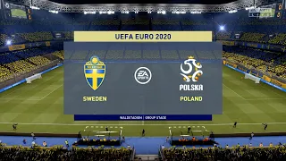 FIFA 21 | UEFA Euro 2020 deduction | Sweden vs. Poland @ Saint-Petersburg Stadium [1080p60]