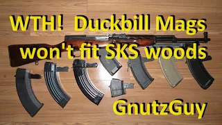 WTH!!! Duckbill mag won't fit SKS wood stock. Chinese, Russian, Yugo. Magazine