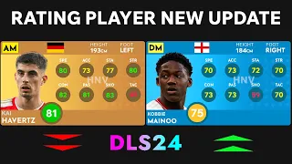 DLS24 | RATING PLAYER UPGRADE (NEW UPDATE) (PREDICTION)