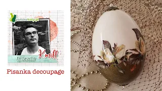 Pisanka decoupage 🐓💐🐣Decoupage tutorial | K.mill #decoupage #tutorial #easter