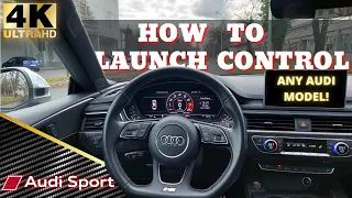 Audi LAUNCH CONTROL How To | Step By Step How To Engage Audi Launch Control