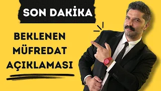 Beklenen Müfredat Açıklaması / SON DAKİKA / RÜŞTÜ HOCA