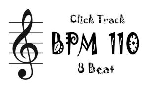 【BPM 110】Drum 8Beat - Rhythm Track Metronome