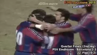 1995-1996 Uefa Cup: FC Barcelona All Goals (Road to Semifinals)