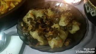 Постные голубцы с гречкой и пшеничной крупой.