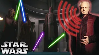 Why Did Palpatine Scream When Killing the Three Jedi Masters in His Office?