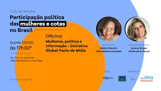 Live - Participação política das mulheres e cotas no Brasil - Oficina