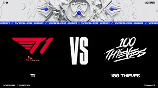 T1 vs. 100 | Worlds Group Stage Day 5 | T1 vs. 100 Thieves (2021)