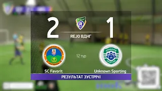 SC Favorit 2-1 Unknown Sporting  R-CUP WINTER 22'23' #STOPTHEWAR в м. Києві