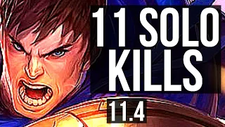 GAREN vs VIEGO (TOP) | 11 solo kills, Legendary, 2000+ games, 20/2/3 | BR Master | v11.4