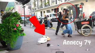 best funny video, DROPPED HIS BAGS, LEFT HIS GIRLFRIEND AND RUN AWAY