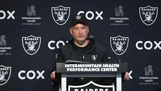 Raiders staff speak to the media ahead of the team's OTA practices