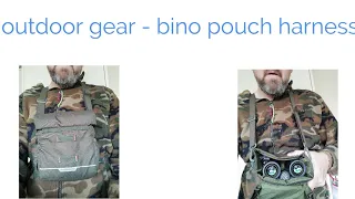 Outdoor gear 2018 - Bino Pouch Harness - Binocular pouch -  Hunting gear - Bushcraft kit