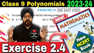 Polynomials | Class 9 Maths chapter 2 | Ex 2.4 Q1 to Q16 | New NCERT Book | Class 9 Maths | 2023-24