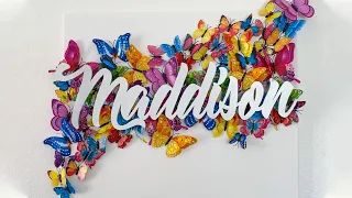 EASY DIY WALL ART | 3D Butterfly Canvas