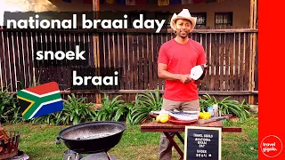 National Braai Day - How to Braai Snoek (South Africa Heritage Day Recipes)