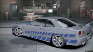 Nissan Skyline from movie 2 Fast 2 Furious in NFS Carbon