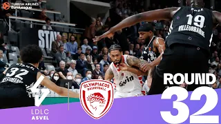 Dorsey, Vezenkov shine, Olympiacos routs ASVEL! | Round 32, Highlights | Turkish Airlines EuroLeague