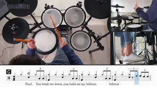 Believer - Imagine Dragon (★★★★★) Drum Tutorial Version