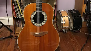 1981 Ovation Balladeer Acoustic Guitar Demo