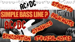 Dirty Deeds Done Dirt Cheap - Bass Cover + Original TAB | AC/DC @acdc