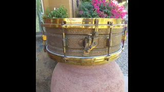Leedy  "Colonial Gold Finish"  Snare drum