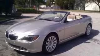 FOR SALE 2005 BMW 645CI Convertible with Navigation