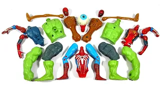 Avengers Assemble Toys Miles Morales vs Siren Head vs Spider-Man vs Hulk Smash