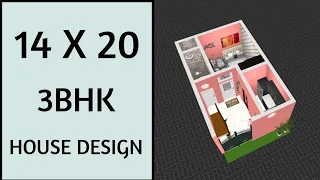 14x20 House Design ll 30 गज में घर का नक्शा ll 14x20 Ghar Ka Naksha ll 280 Sqft House Plan