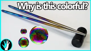 Why is Titanium so COLORFUL? - Making/Anodizing Titanium Chopsticks