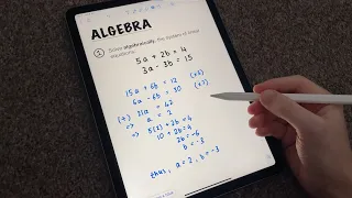 [ASMR] Solving Algebra Problems 📚 ASMR Maths